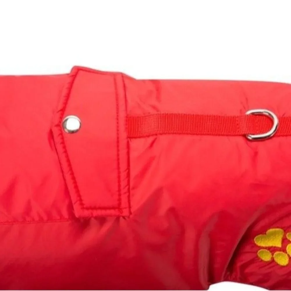 Mountain Warehouse Dog Jacket Padded Water-Resistant‎ for Small Dogs Red